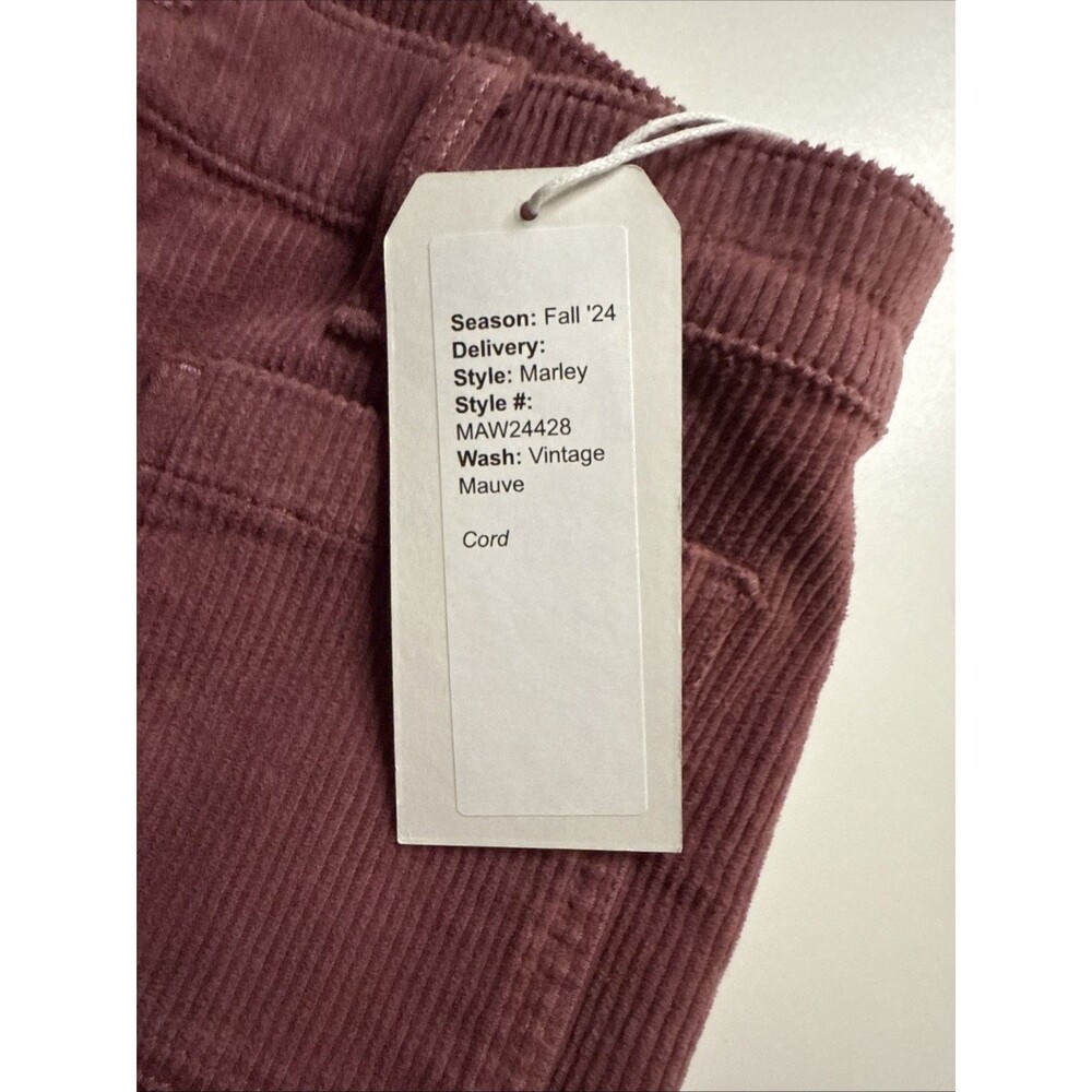 Modern American 26 Corduroy Marley Vintage Mauve Wide Leg Pants NWT - Picture 12 of 12